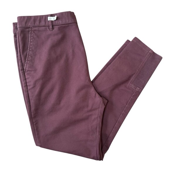 Zanerobe Pants Men 36 Sureshot Chino Orc Maroon High Rise Stretch - Picture 1 of 9